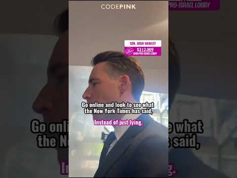 We are grassroots peace activists. He is a genocide supporter.