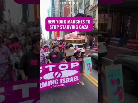New York marches to stop starving Gaza