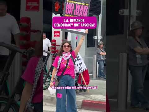 LA demands democracy not fascism!