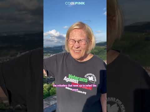 Protesting at the largest U.S. air base in Europe