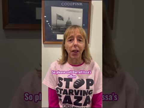 CHARGED WITH “IMPEDING” A CONGRESSMAN WHILE CONGRESS  IMPEDES JUSTICE FOR PALESTINE