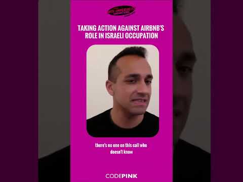 Taking action against Airbnb's role in Israeli occupation