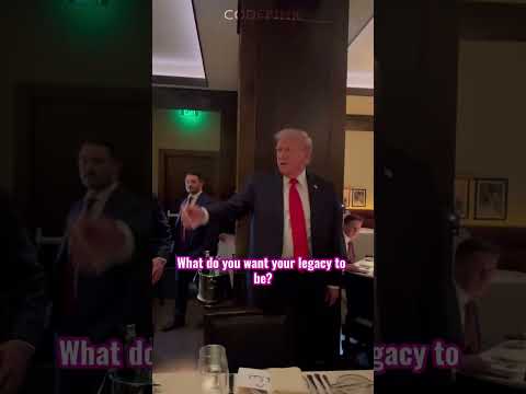 CODEPINK Disrupts Trump & Cabinet Dinner