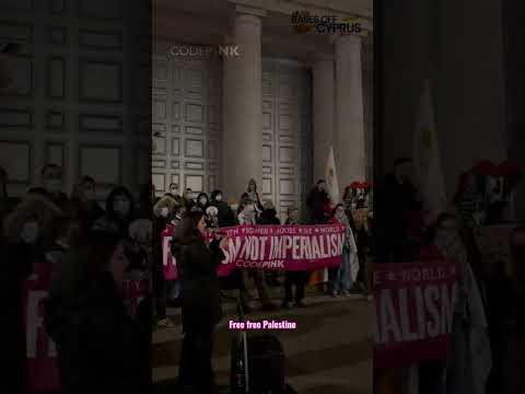 Bases Off Cyprus rally at the Ministry of Defence in London