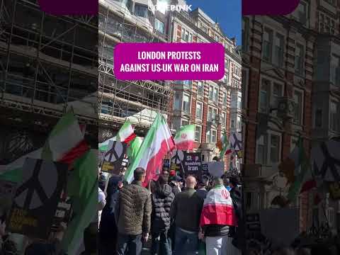 LONDON PROTESTS UK-US WAR ON IRAN