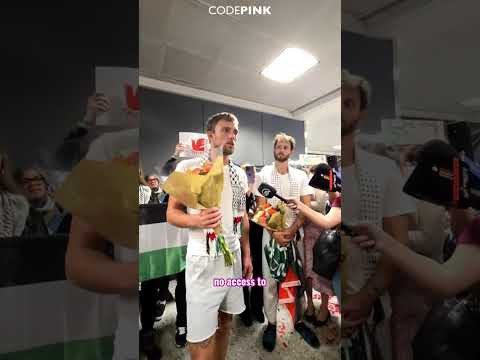 Global Sumud Flotilla activists share their experience in Israeli captivity...