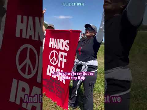 GUIDO CLIMBED THE BRIDGE SO  WE’D SPEAK UP: HANDS OFF IRAN