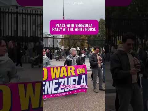 PEACE WITH VENEZUELA RALLY AT THE WHITE HOUSE