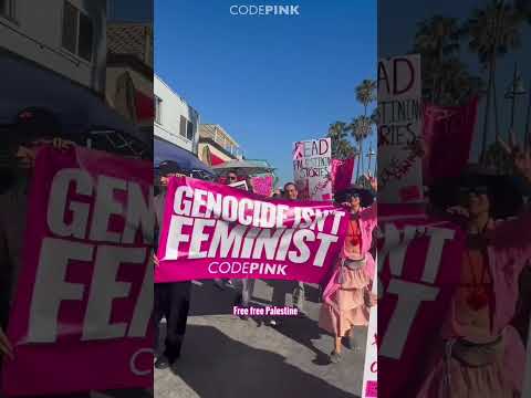 Peace walk for Palestine in Venice Beach, LA