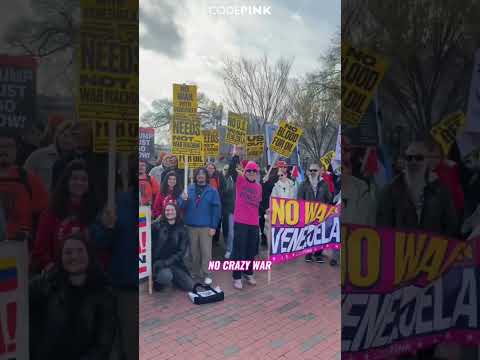 No war on Venezuela rally at the White House