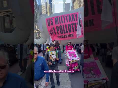 CODEPINK marches in NYC to make the war profiteers pay!