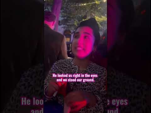DISRUPTED TRUMP’S  DINNER IN DC