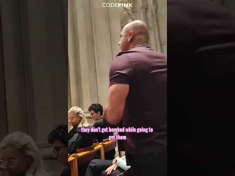 Protestor dressed as Netanyahu disrupts Cory Booker