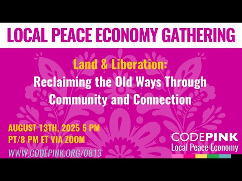 Resist and Build : A Conversation with David Cobb (Local Peace Economy Gathering, August 13th, 2025)