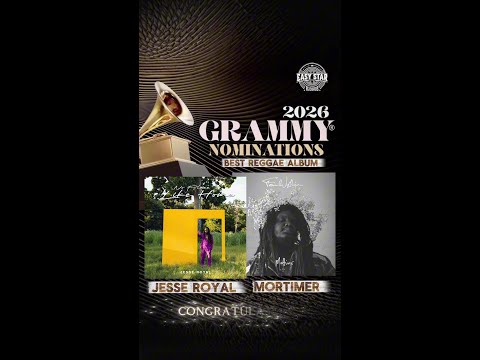 Congratulations to GRAMMY® nominees Jesse Royal and Mortimer 🔥🏆