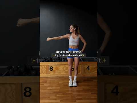Have flabby/loose arms? Try this toned/tightening arm circuit! 45 seconds each exercise • • • • •