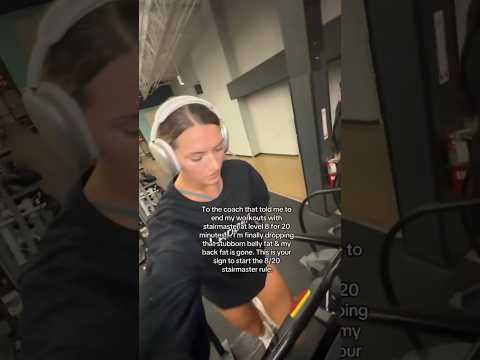Obsessed with this stairmaster routine #transformation #tranformationchallenge #fullbodyworkout #gym