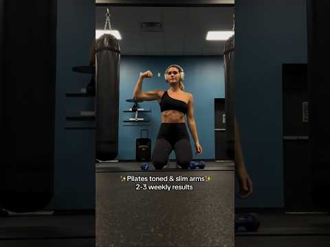 Favorite Pilates toned & slim arm workout Try workouts #transformation #tranformationchallenge #gym
