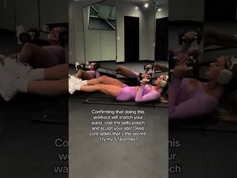 Try these deep core exercises everyday to get your stomach looking 🔥 #FullBodyWorkout #PilatesForWom