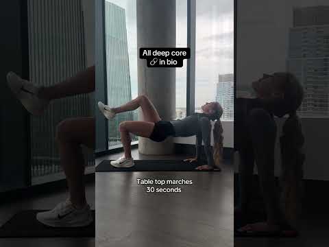 Deep core waist exercises to include when you only have 8 minutes #FullBodyWorkout #PilatesForWomen