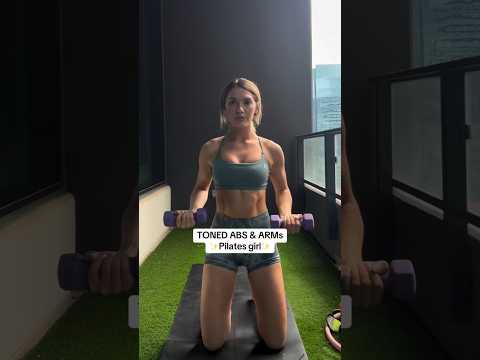 Pilates arms & abs 2 for 1 At home or at the gym #transformation #tranformationchallenge #fullbody