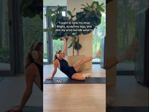 More exercises like this #FullBodyWorkout #PilatesForWomen #DumbbellWorkout #StrongGirls #Pilates