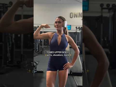 Toned upper body workout for summer #transformation #tranformationchallenge #fullbodyworkout #gym