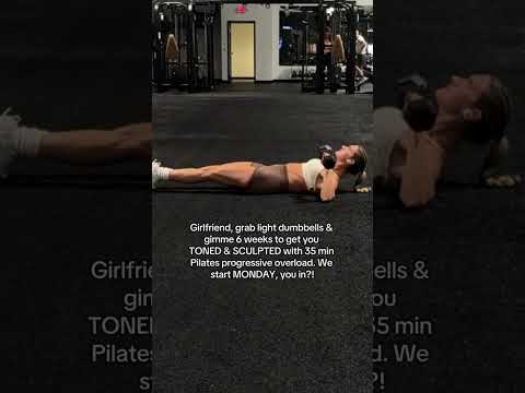 We start Monday 🔗  #FullBodyWorkout #PilatesForWomen #DumbbellWorkout #StrongGirls #PilatesStrength