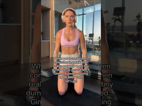 We start Monday with a full new week of Pilates & strength workouts with just dumbbells, #transforma