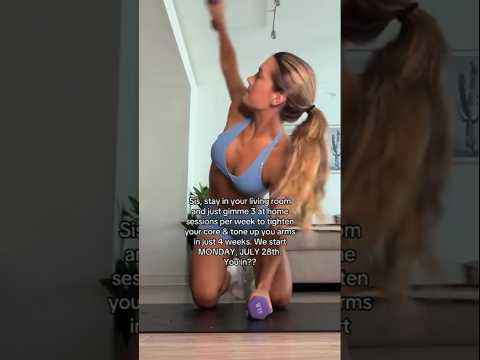 Right from your living room #FullBodyWorkout #PilatesForWomen #DumbbellWorkout #StrongGirls #Pilates