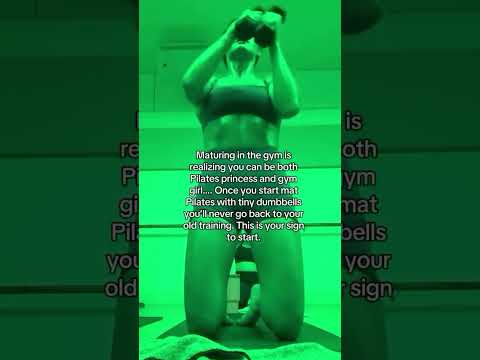 You can be both  #FullBodyWorkout #PilatesForWomen #DumbbellWorkout #StrongGirls #PilatesStrength