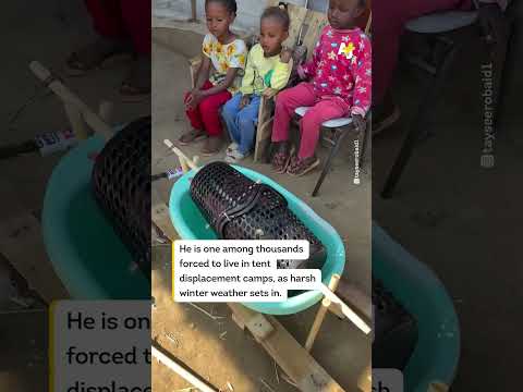 Father in Gaza Makes Washing Machine From Spare Parts