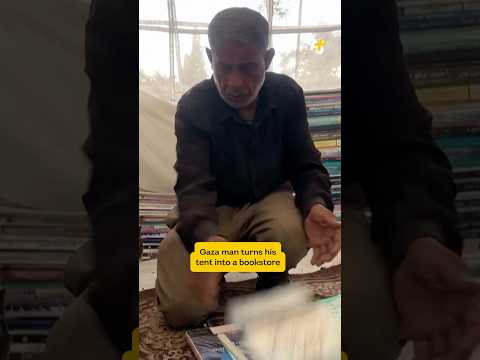 Gaza Bookseller Saves Books From Being Burned