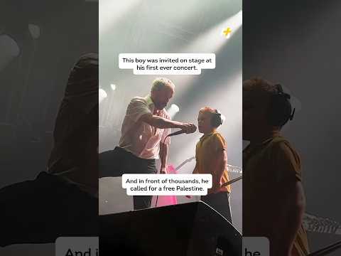 “Free Palestine” at Idles Concert