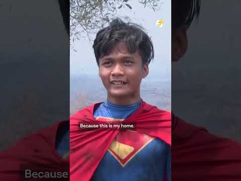 Indonesian Teenage “Superman” Fights Forest Fires