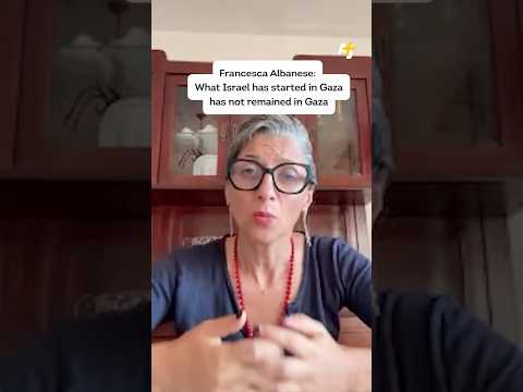 Francesca Albanese on West Bank Pogroms