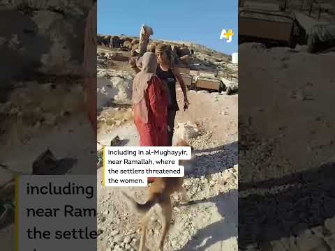 Palestinian Women Confront Israeli Settlers