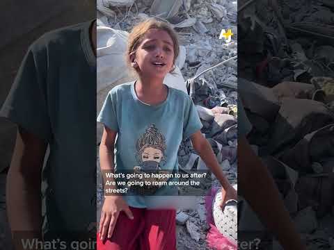 Palestinian Girl Loses Her Family and Her Shelter in Israel’s Gaza City Invasion