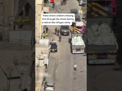 Israeli Soldiers Chase Palestinian Child With Disabilities