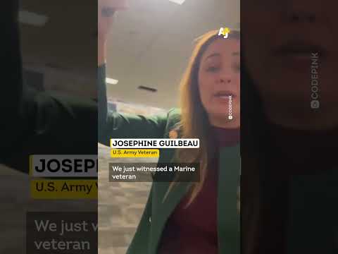 U.S. Military Veteran Arm Broken for Protesting Iran War