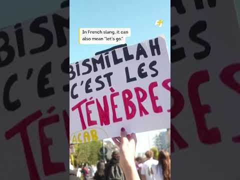 Arabic Phrase Goes Viral as Protest Slogan in France