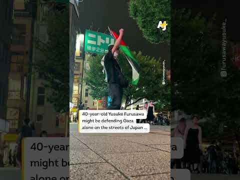 This Japanese Man Has Been Protesting Alone for Gaza for 1,000 Days
