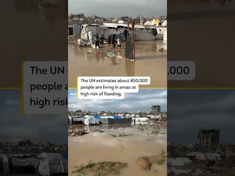 Strong Winter Storms in Gaza Leave Displaced Palestinians Without Homes