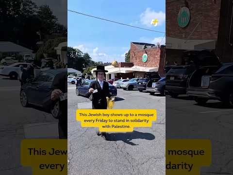 Orthodox Jewish Boy Stands With Palestine