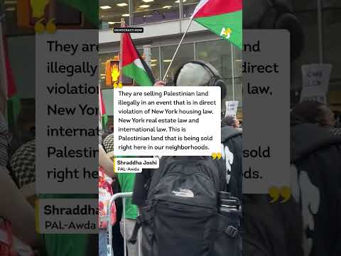 New Yorkers Protest Israelis Selling Palestinian Land in the West Bank