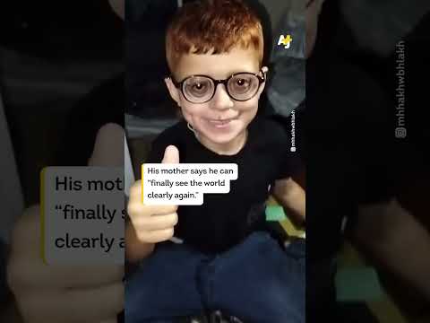 Gaza Child Could Finally See After Getting New Glasses