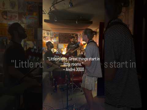 “Little rooms. Great things start in little rooms” #singersongwriter #band #musicstudio #musician