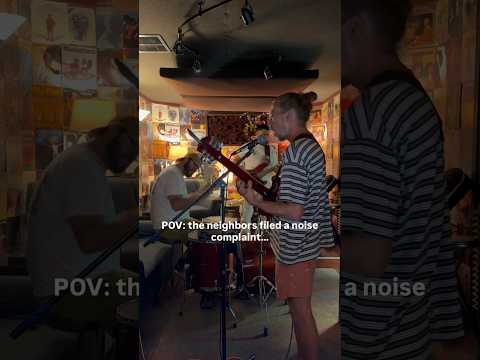 Noise complaint?! #bandpractice #band #rehearsal #livemusic #musician #newmusic
