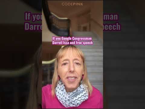 REP. DARRELL ISSA  VS.  FREE SPEECH