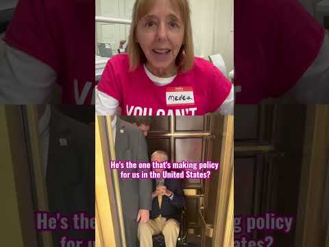 A 19-year-old student asks 84-year-old Mitch McConnell to help stop the US war on Iran, as he is...